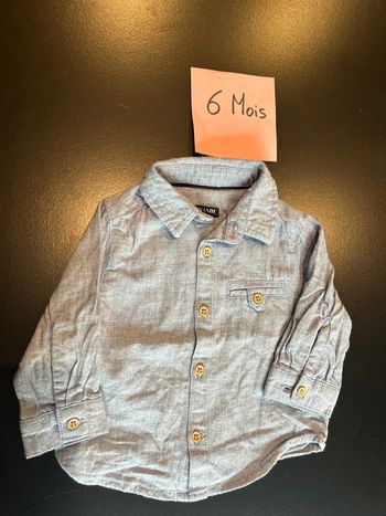Chemise manche longue rbleu