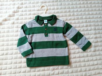 Pull garçon 12mois 🩶💚