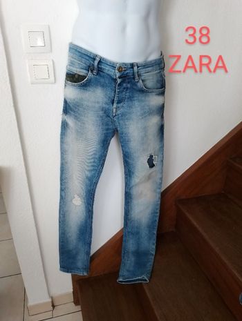 Jeans troué ZARA homme 38/M