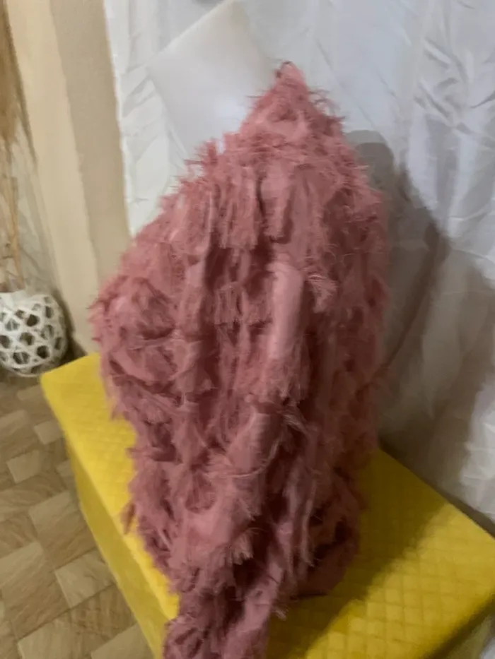 Blouse vieux rose manches longues taille L - photo numéro 6