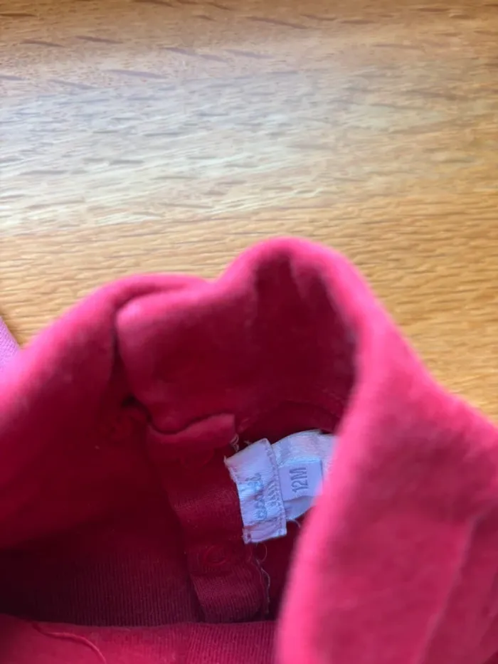 Lot 2 bodies col roulé Jacadi 12 mois fille - photo numéro 3