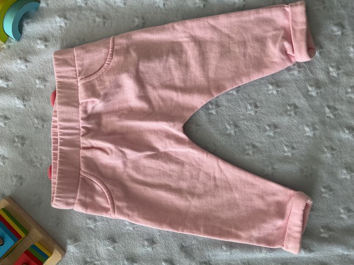 sarouel rose impression derrière taille élastique 12 mois pommette - photo numéro 4