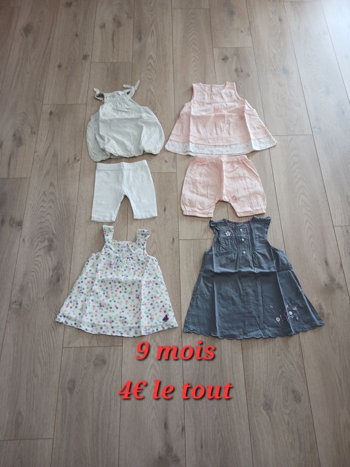 Lot de robes été 9 mois
