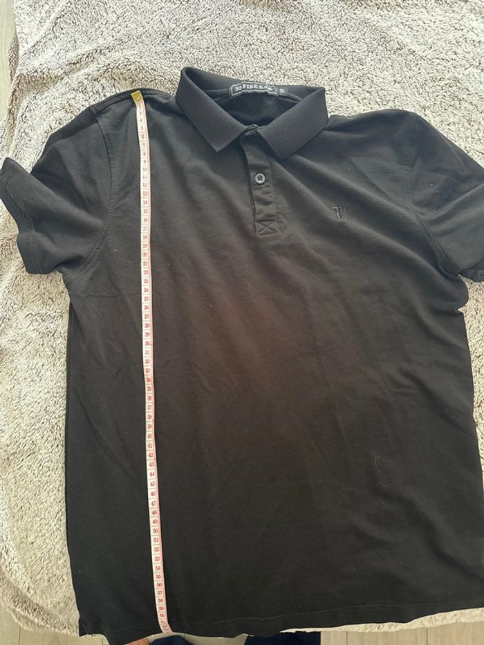 👕 polo homme - 50 - 33 fire ear - polo noir- 100% coton - très bon état - photo numéro 14