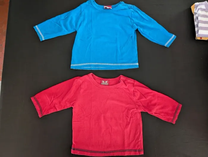 2 T-shirt manches longues - photo numéro 2