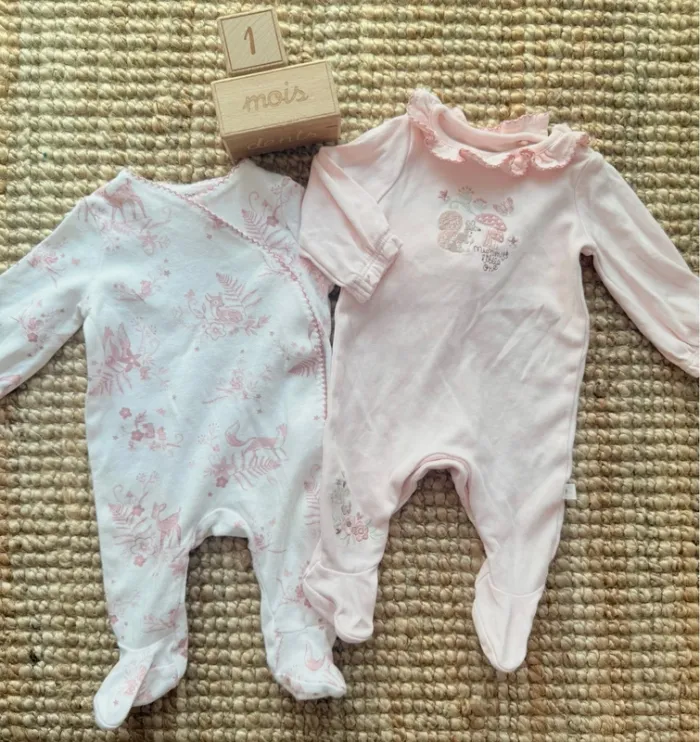 Lot pyjamas Fred & Flo 1mois / 54cm