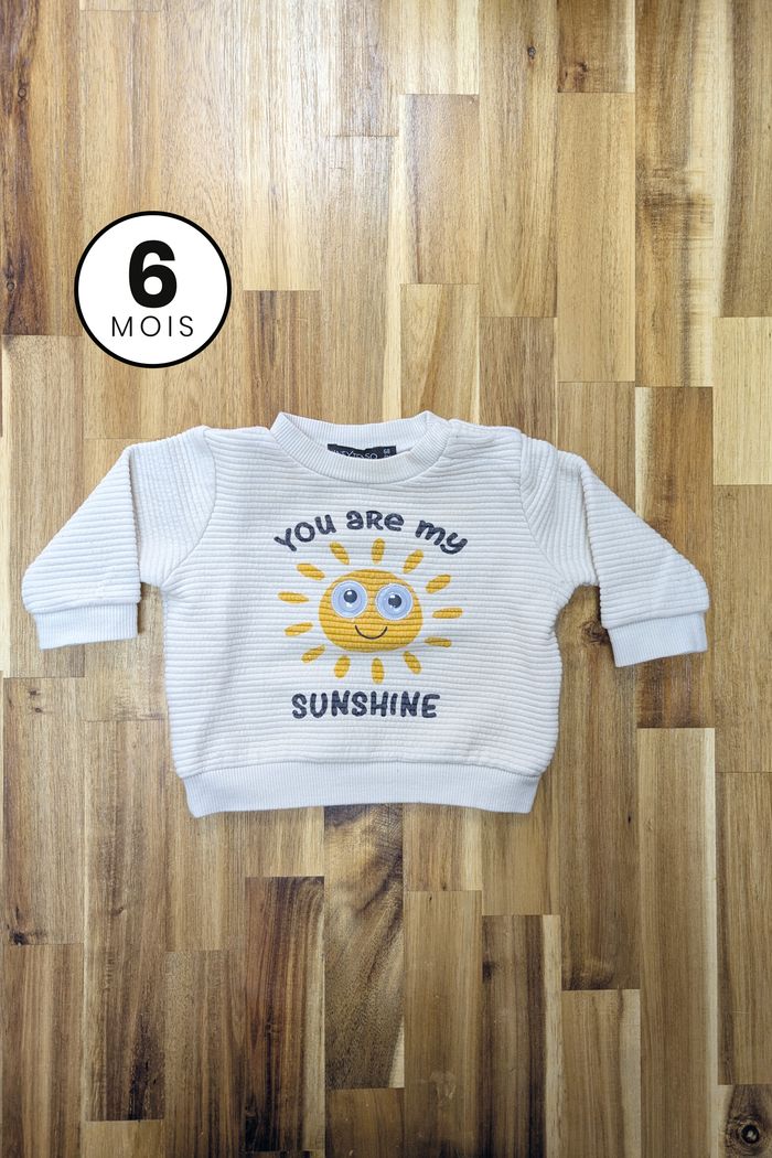 Pull moletoné soleil - bébé 6 mois