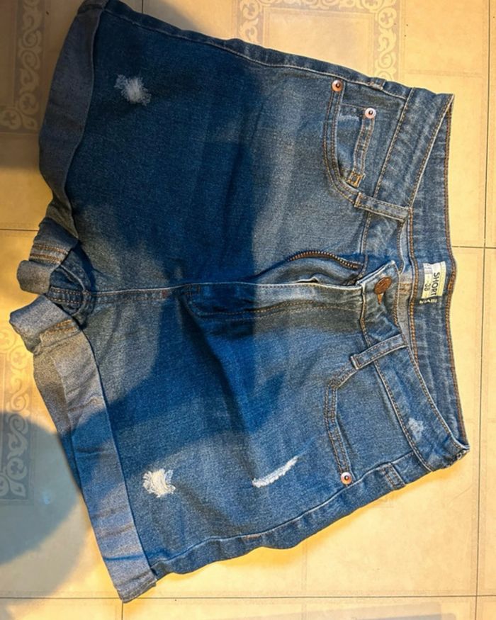 Short en jean femme