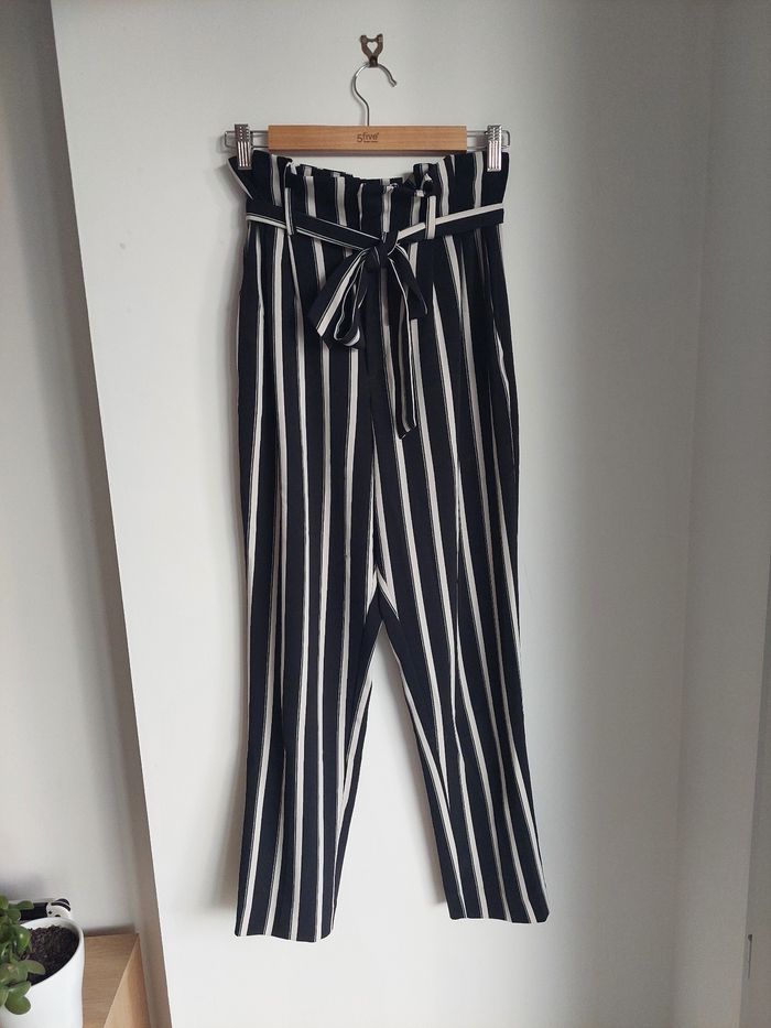 Pantalon rayé fluide - photo numéro 2