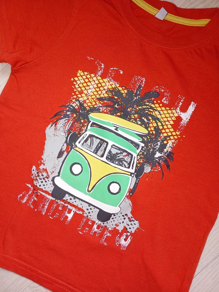 Tee-shirt orange motif van combi T. 6 ans - photo numéro 2