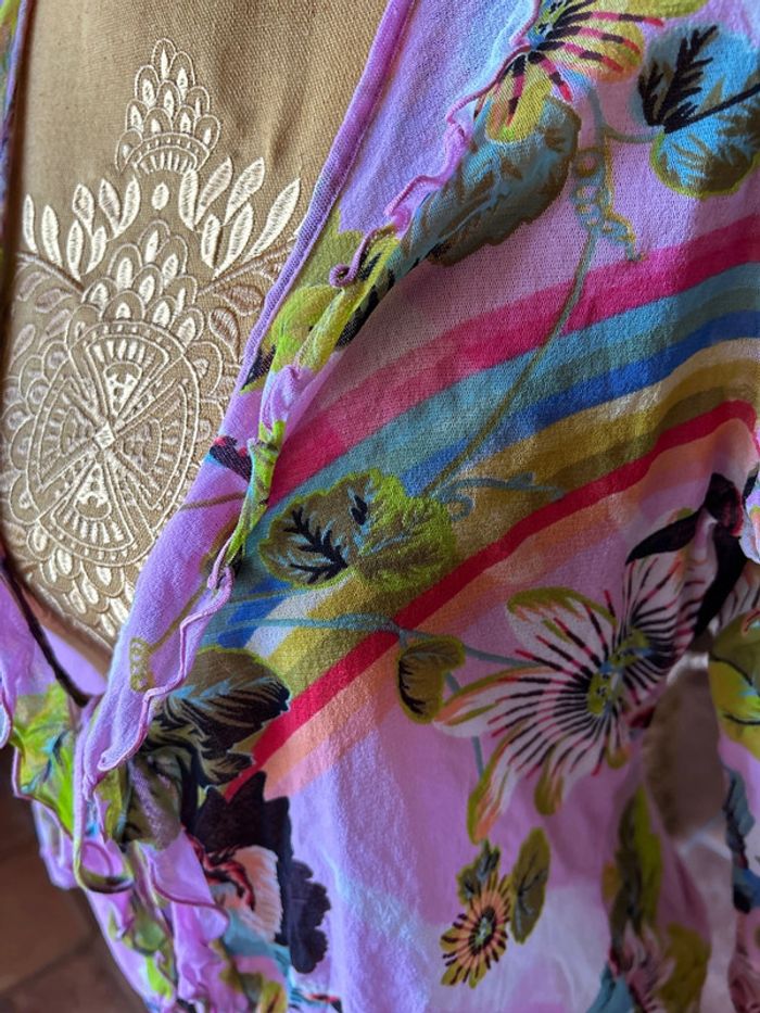 Ernest boléro gilet chemise taille S en voile imprimé - photo numéro 3
