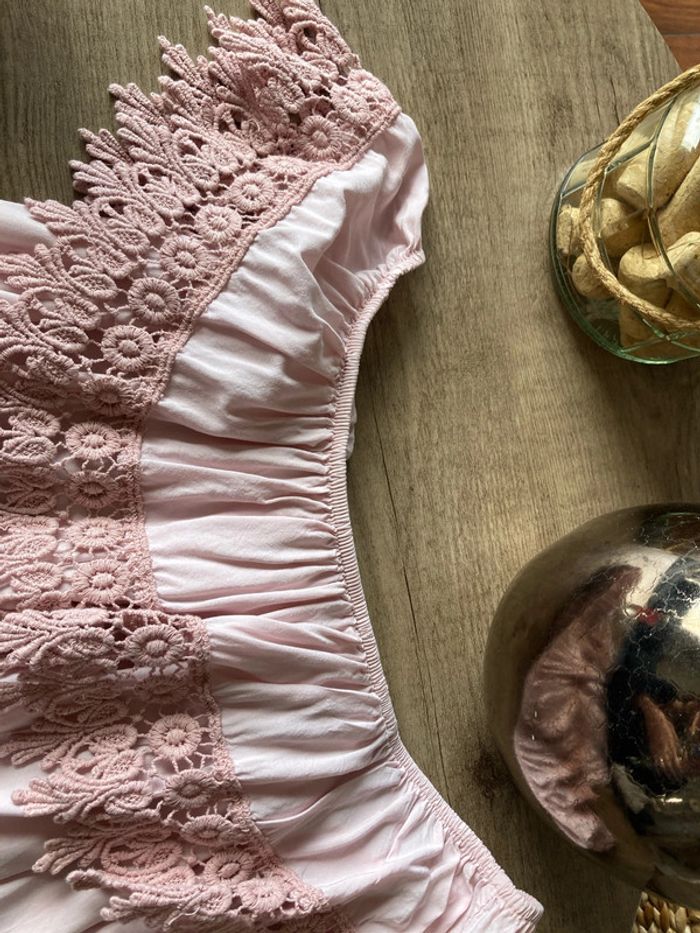 Haut sans manches fluides avec encolure broderie - photo numéro 5