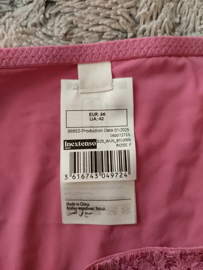 Ensemble lingerie rose 90B et 36 Inextenso - photo numéro 5