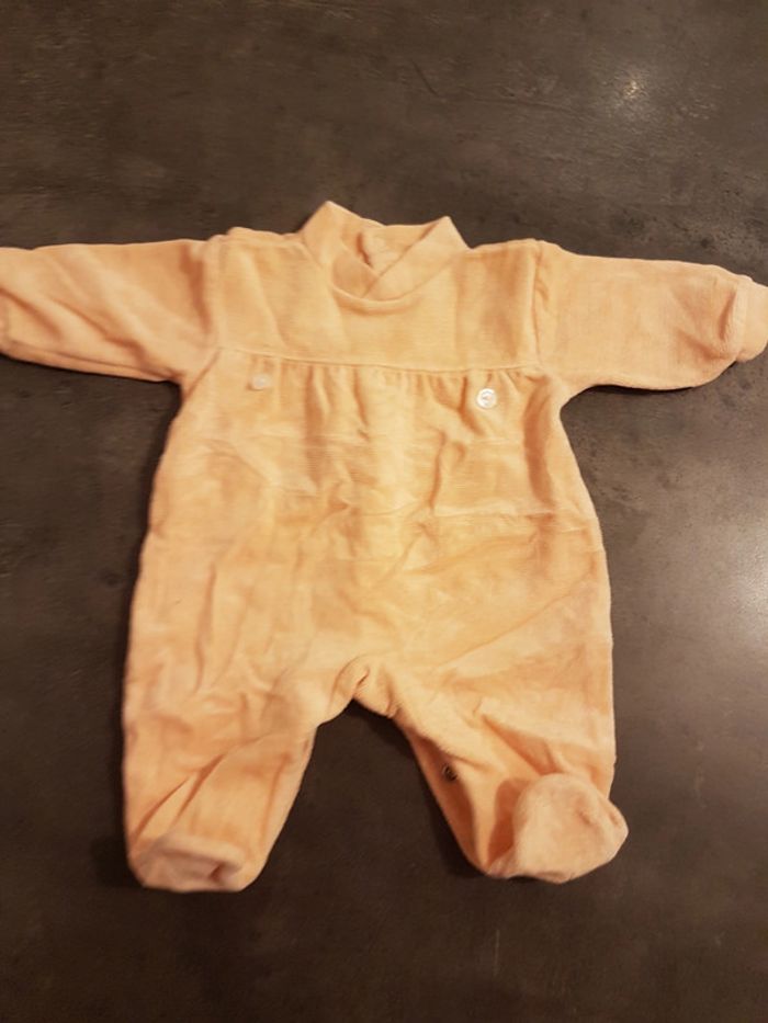 Pyjama velours naissance