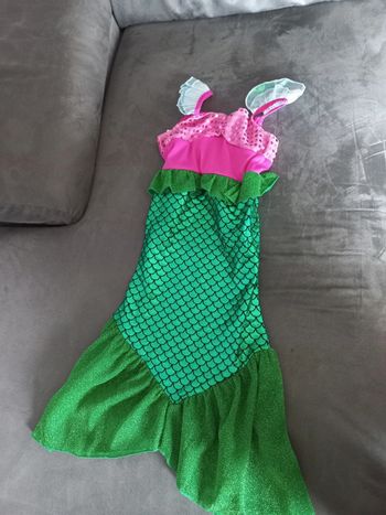 Robe déguisement ariel petite sirène 4/5 ans