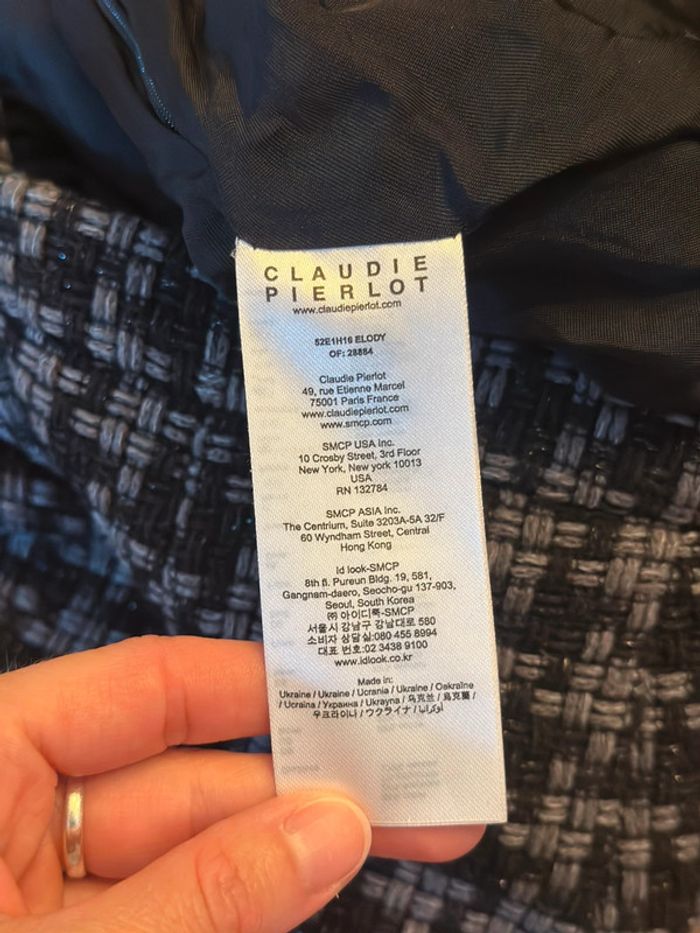 Short en tweed à carreaux – Claudie Pierlot – Taille 40 - photo numéro 9