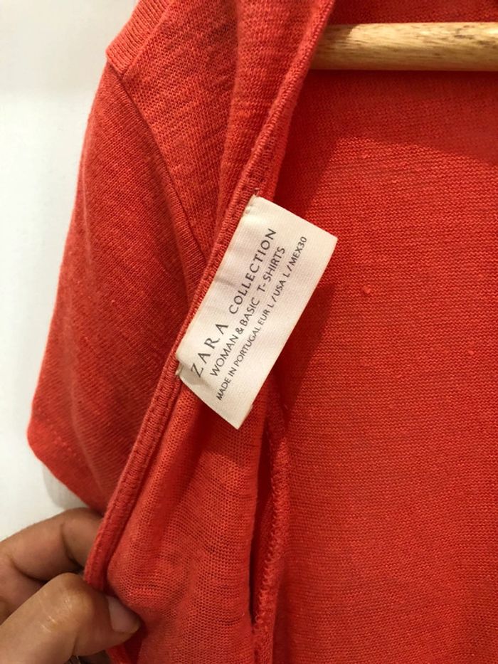 T shirt long #zara L - photo numéro 5
