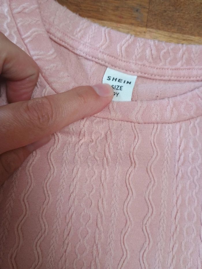 T-shirt rose 9 ans - photo numéro 2