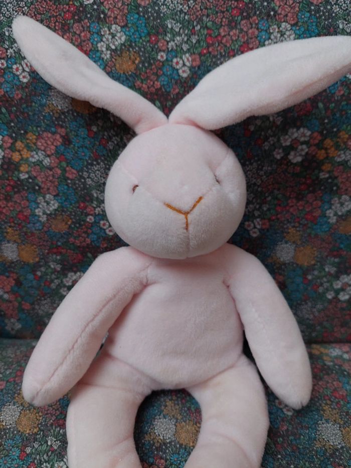 #7 Jacadi - peluche lapin rose - photo numéro 2