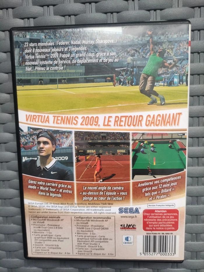 Jeu Virtua Tennis 2009 pc - photo numéro 2