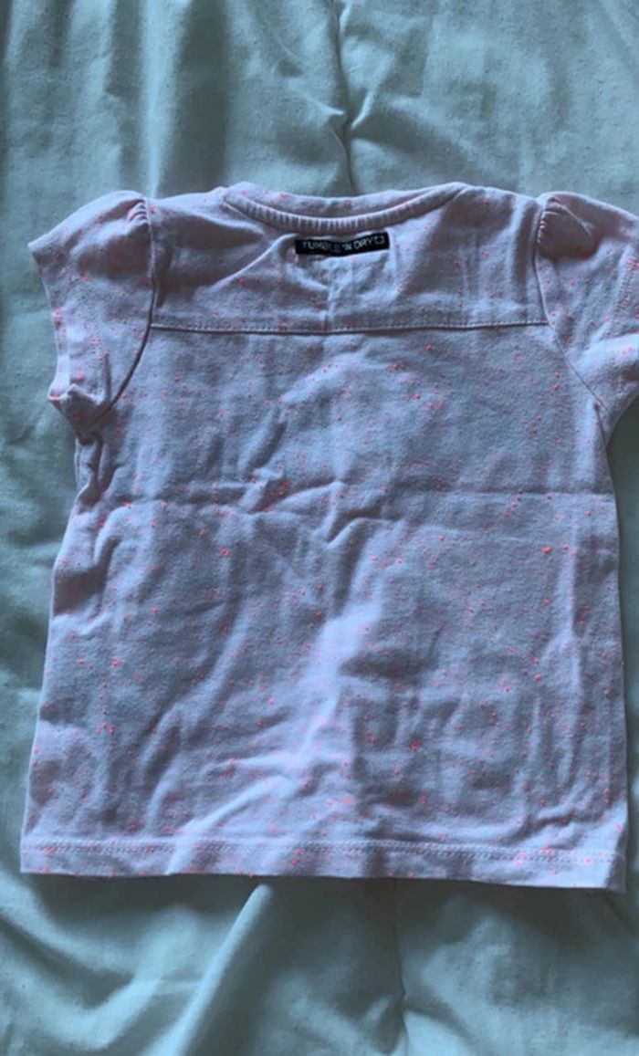 Ensemble bébé fille 6 mois – Tee-shirt + Leggings coordonnés – doux & pratique - photo numéro 4