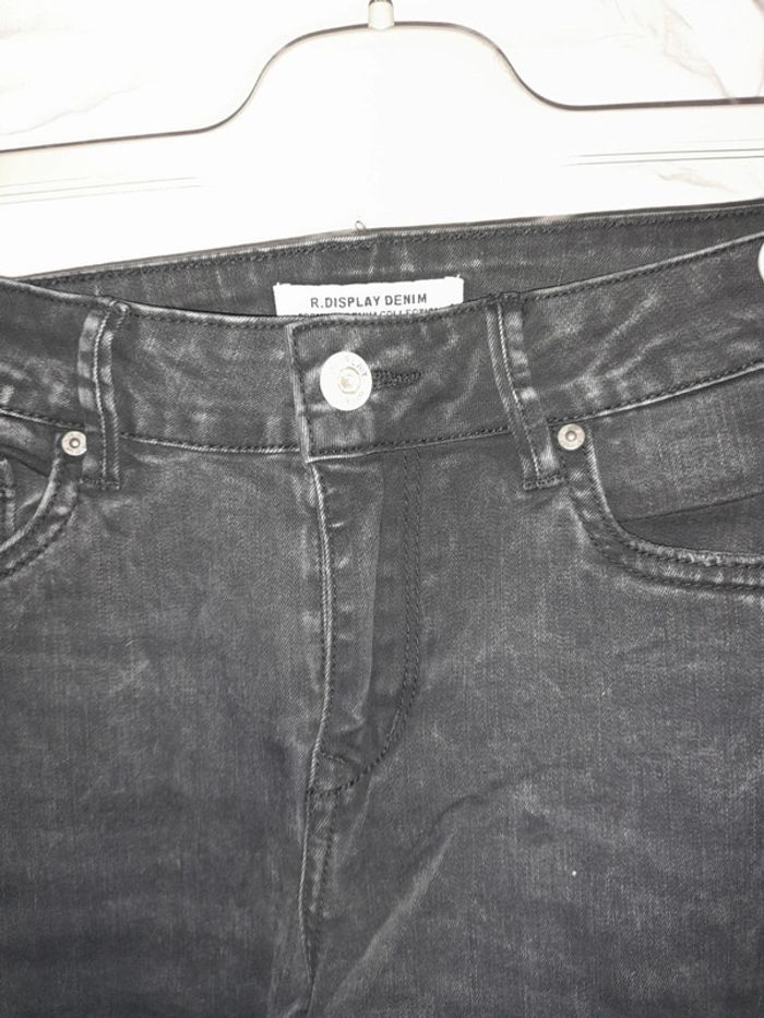 Jeans délavé skinny noir - photo numéro 2