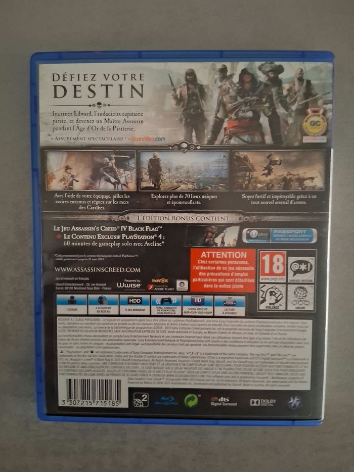 Jeux ps4 assassin's creed IV Black flag - photo numéro 3