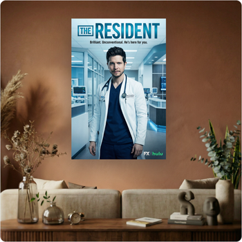 Affiche série "The Resident" poster médical hôpital déco murale moderne A3 Sans cadre