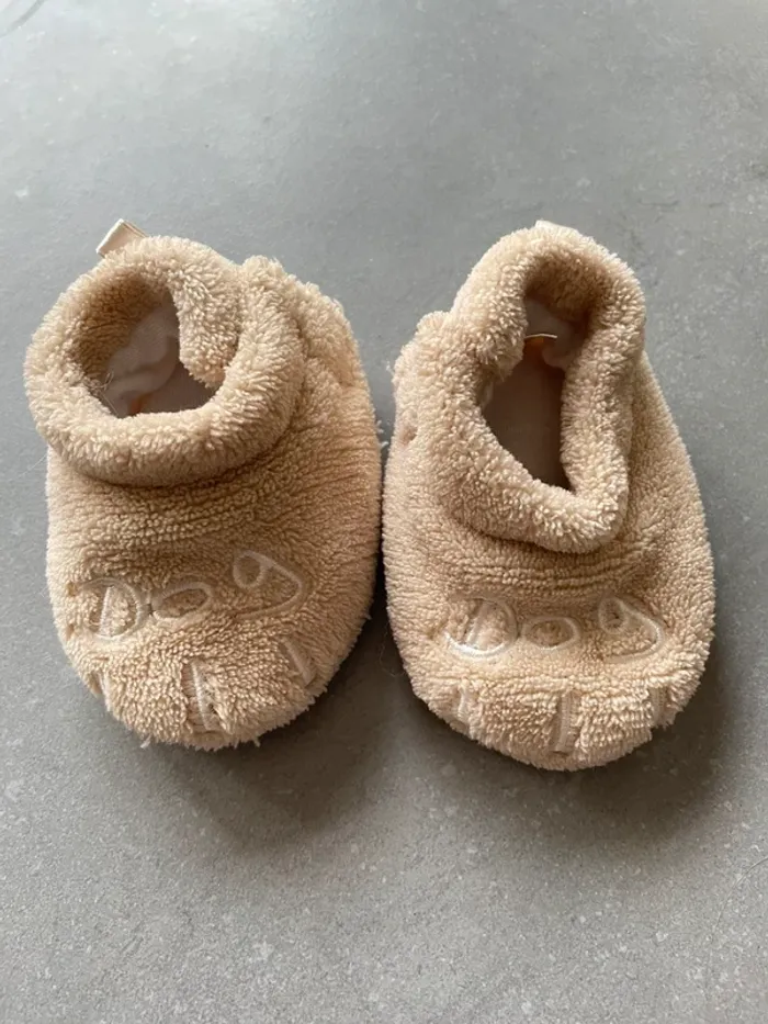 Chaussons bébé garçon pattes d’ours hiver
