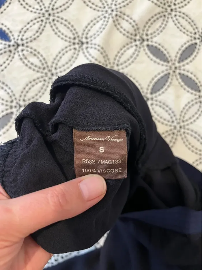 Pantalon marine fluide - photo numéro 5