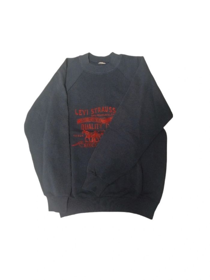 Sweatshirt bleu marine rouge - Levi Strauss & Co - Taille M - photo numéro 2