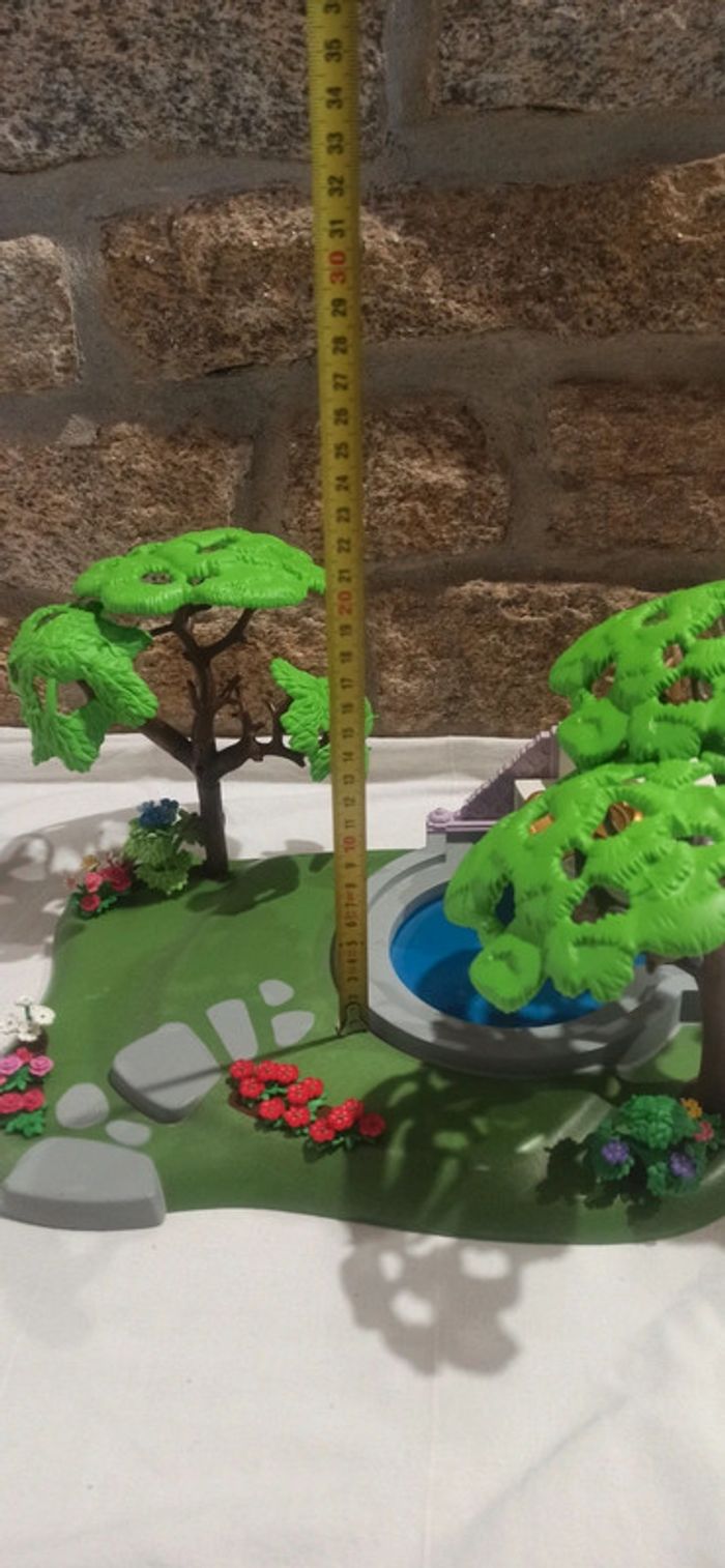 Décor paysage avec arbres et fontaine playmobil - photo numéro 9