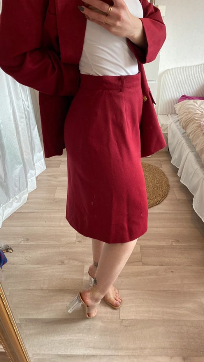 Ensemble tailleur jupe crayon et blazer vintage - photo numéro 6