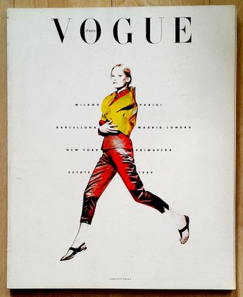Magazine Vogue Italien supplemento al n°465 di vogue italia gennaio 1989