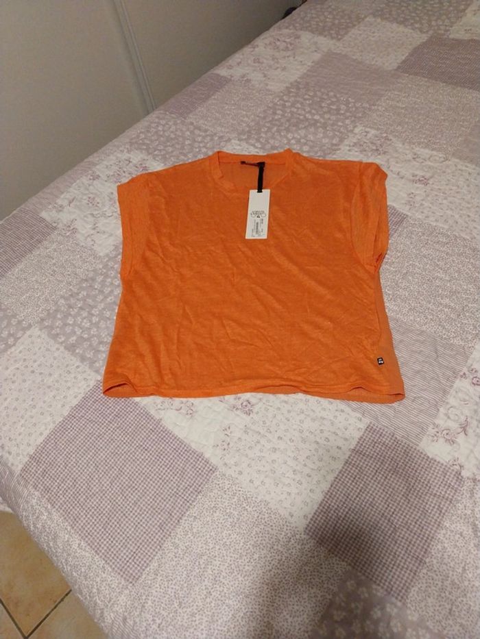 Tee shirt le temps des cerises taille M corail