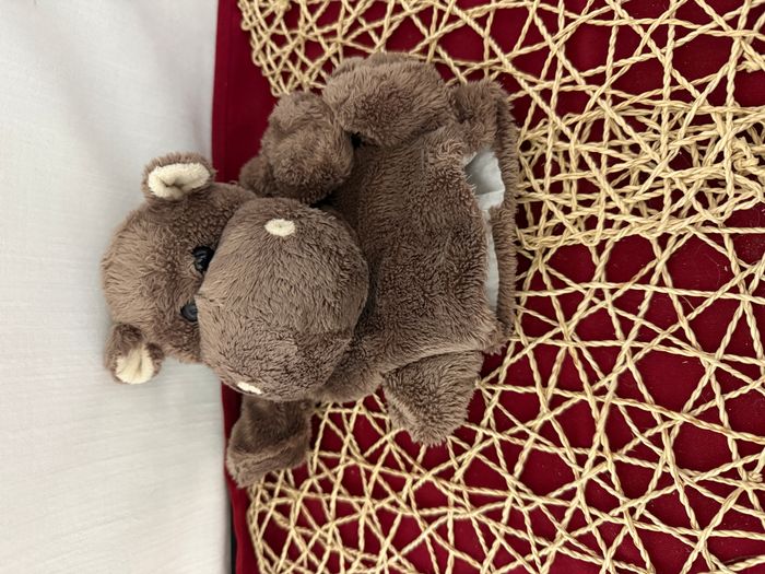 Doudou plat marionnette hippopotame HISTOIRE D'OURS