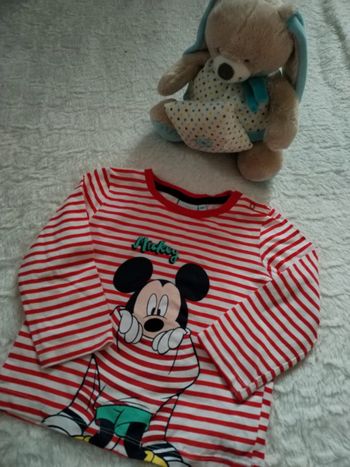 Tee shirt manches longues 18mois mickey