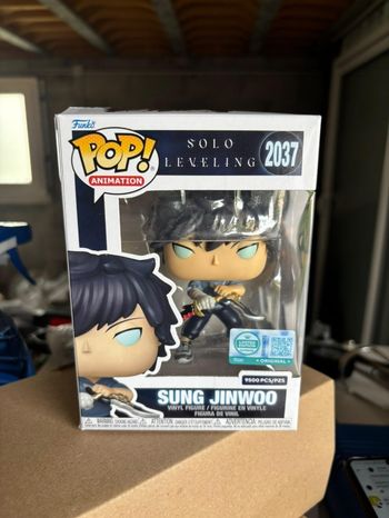 Funko Pop Sung Jinwoo Solo Leveling 2037 Limited Edition Supreme 9500 Pcs New