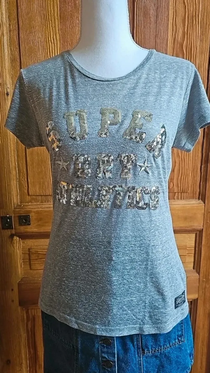 Tee shirt superdry gris L