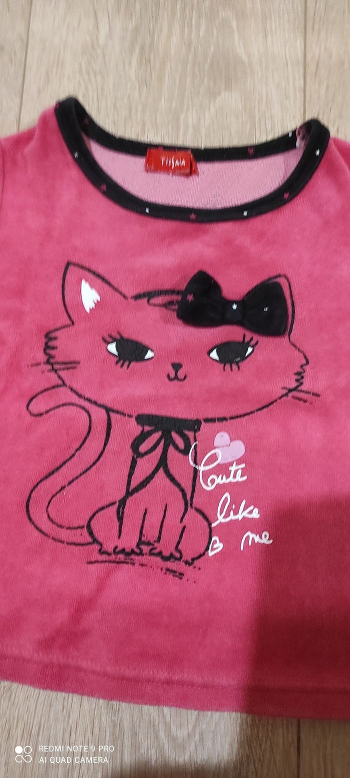 Lot 2 hauts de pyjamas fille Tissaia 3 ans - photo numéro 7