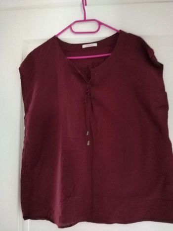 Blouse Bordeaux neuve juste lavée taille 42