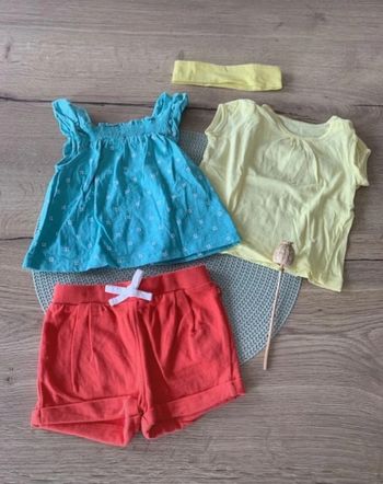 Joli Ensemble short et débardeur - obaibi - 6mois