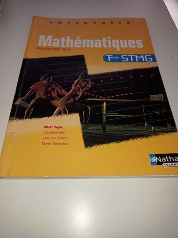 Mathématiques - Terminale STMG
