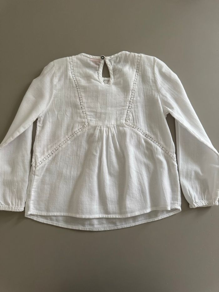 Blouse blanche tape à l’œil 5 ans - photo numéro 5
