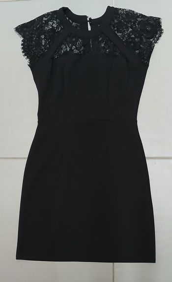 Petite Robe Noire Dentelle Cache-Cache - Taille 36