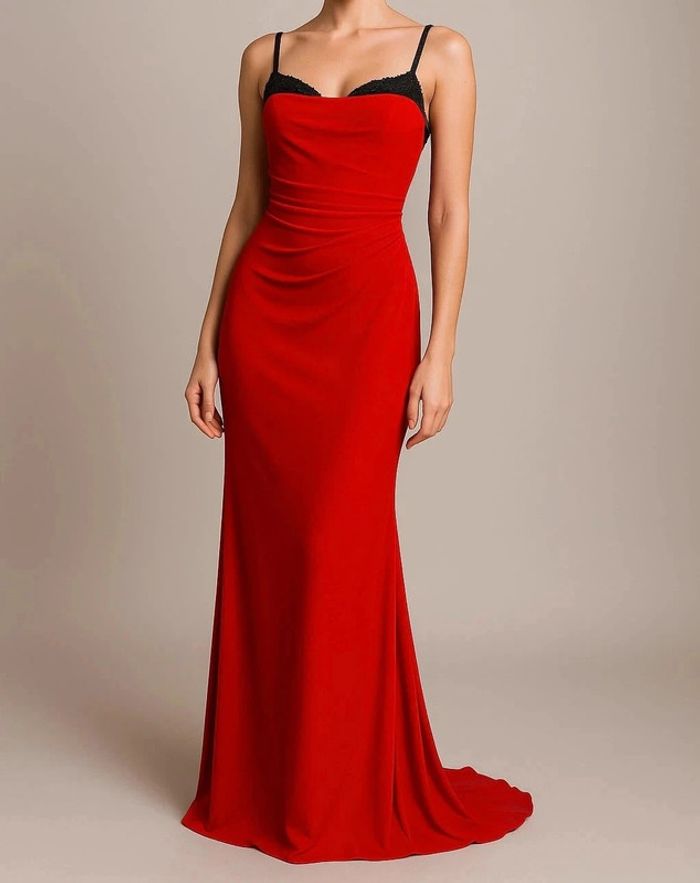 Robe rouge pour événement Taille S