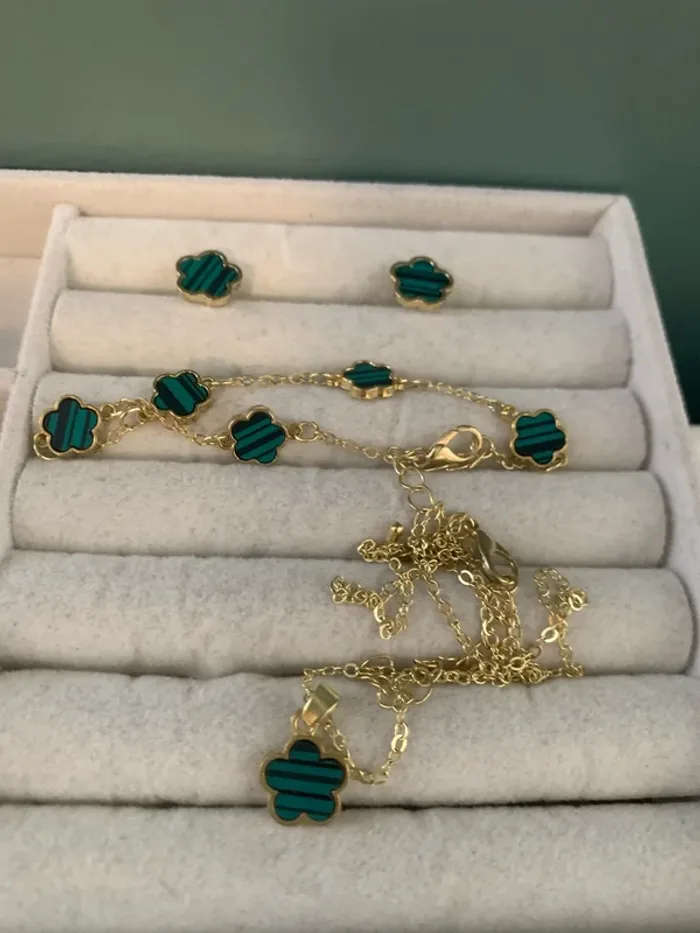 parure bijoux acier inoxydable