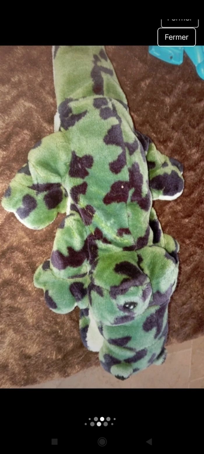 Très belle peluche crocodile lb - photo numéro 3