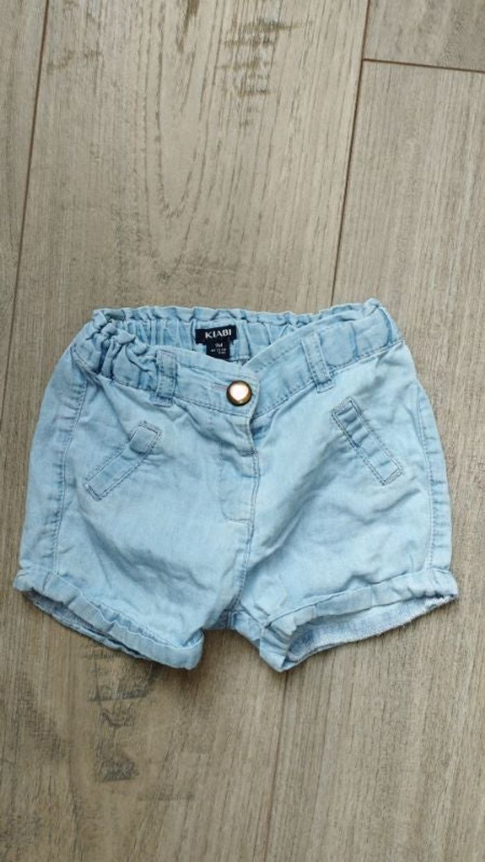 Short jean souple kiabi 9 mois