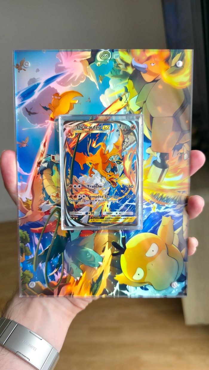 Carte Dracaufeu ex immersif avec cadre